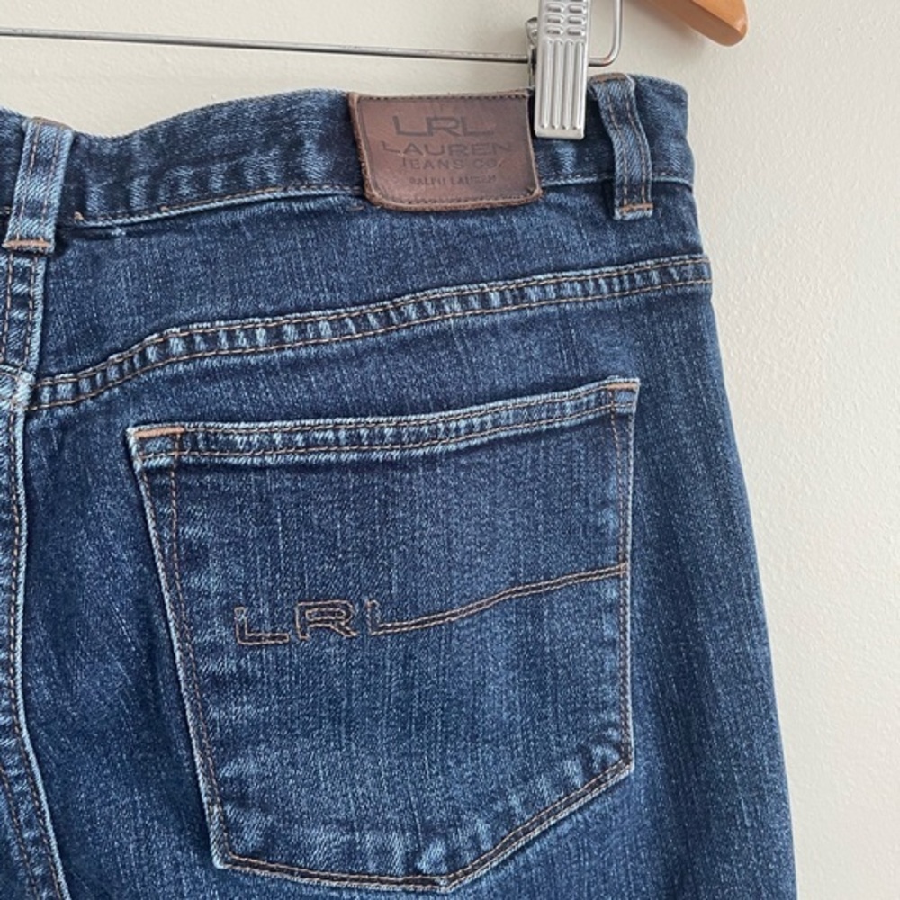 LRL Ralph Lauren Women’s Jeans Denim Modern‎ Slim Sz 12 Blue Straight Leg